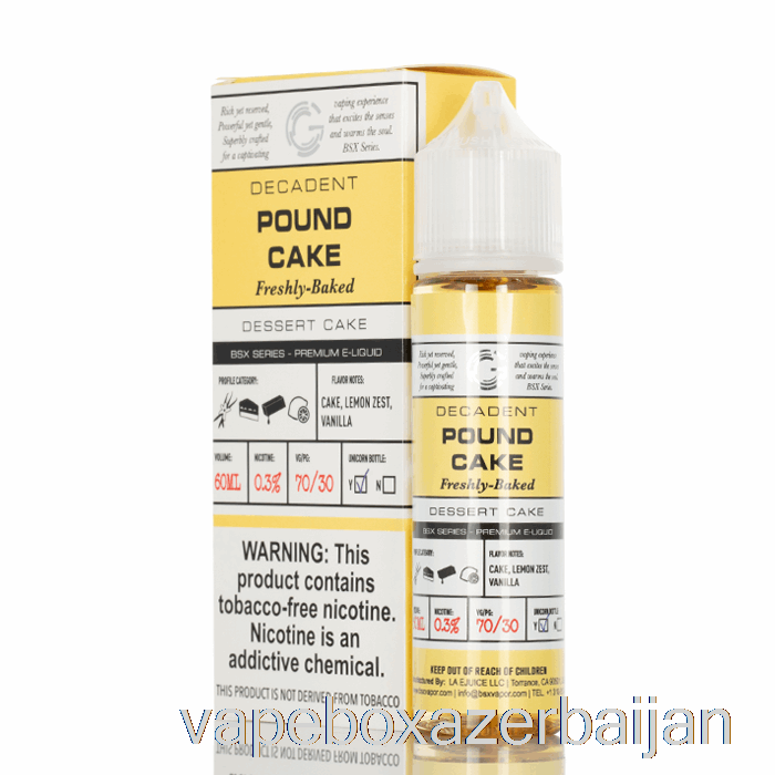 Vape Smoke Pound Cake - BSX Series - 60mL 3mg